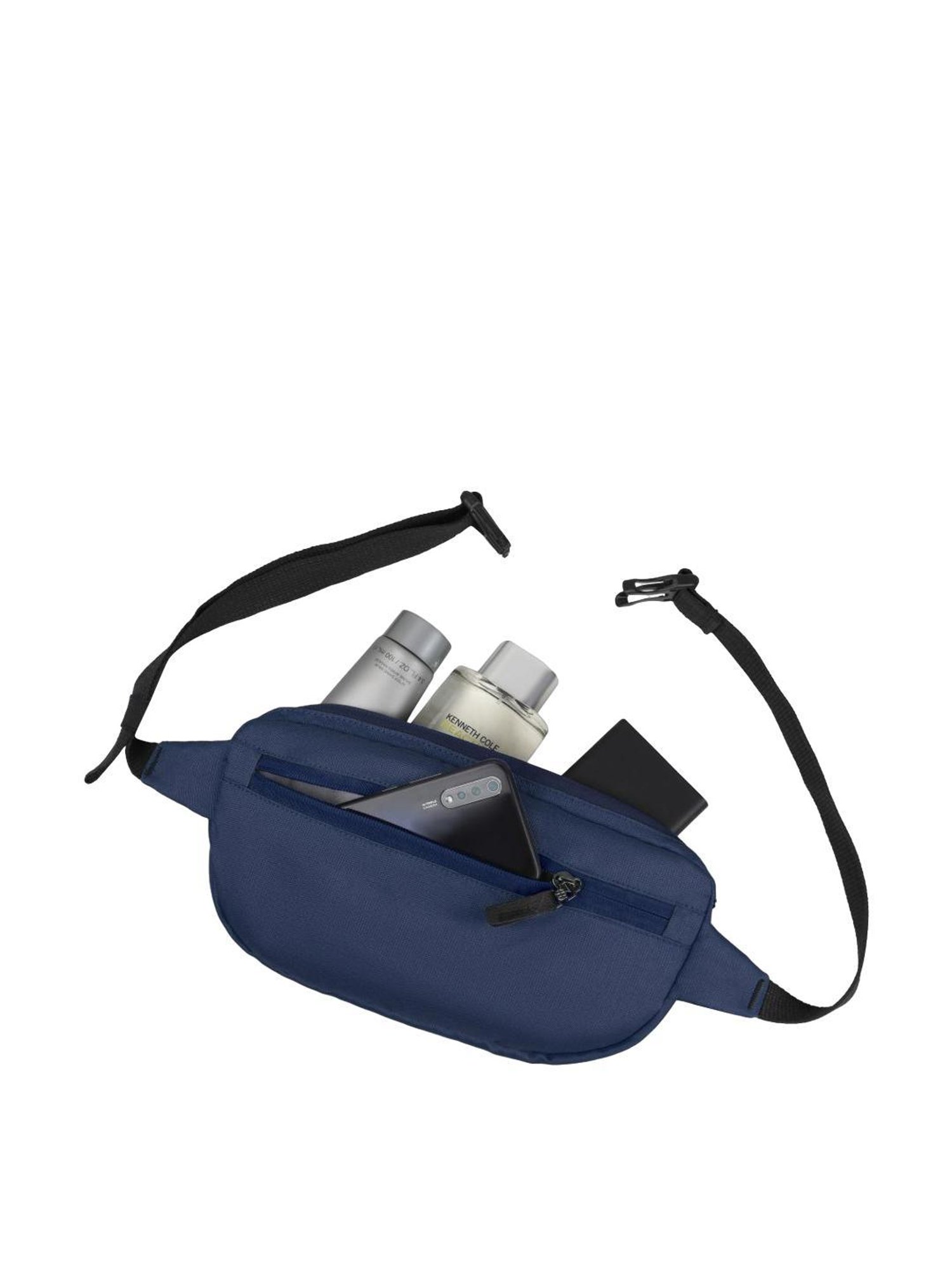 Harissons Yellow Polyester Solid Waist Pouch