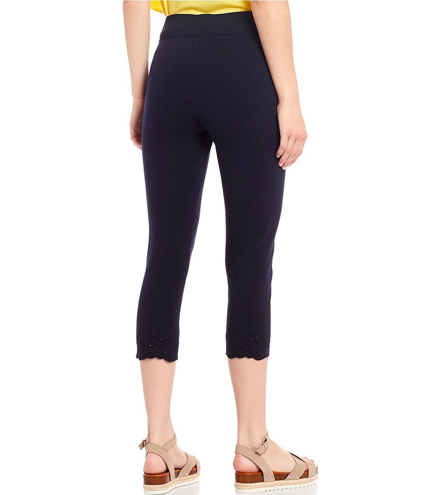 Commando Faux Leather Crocodile-Embossed Legging