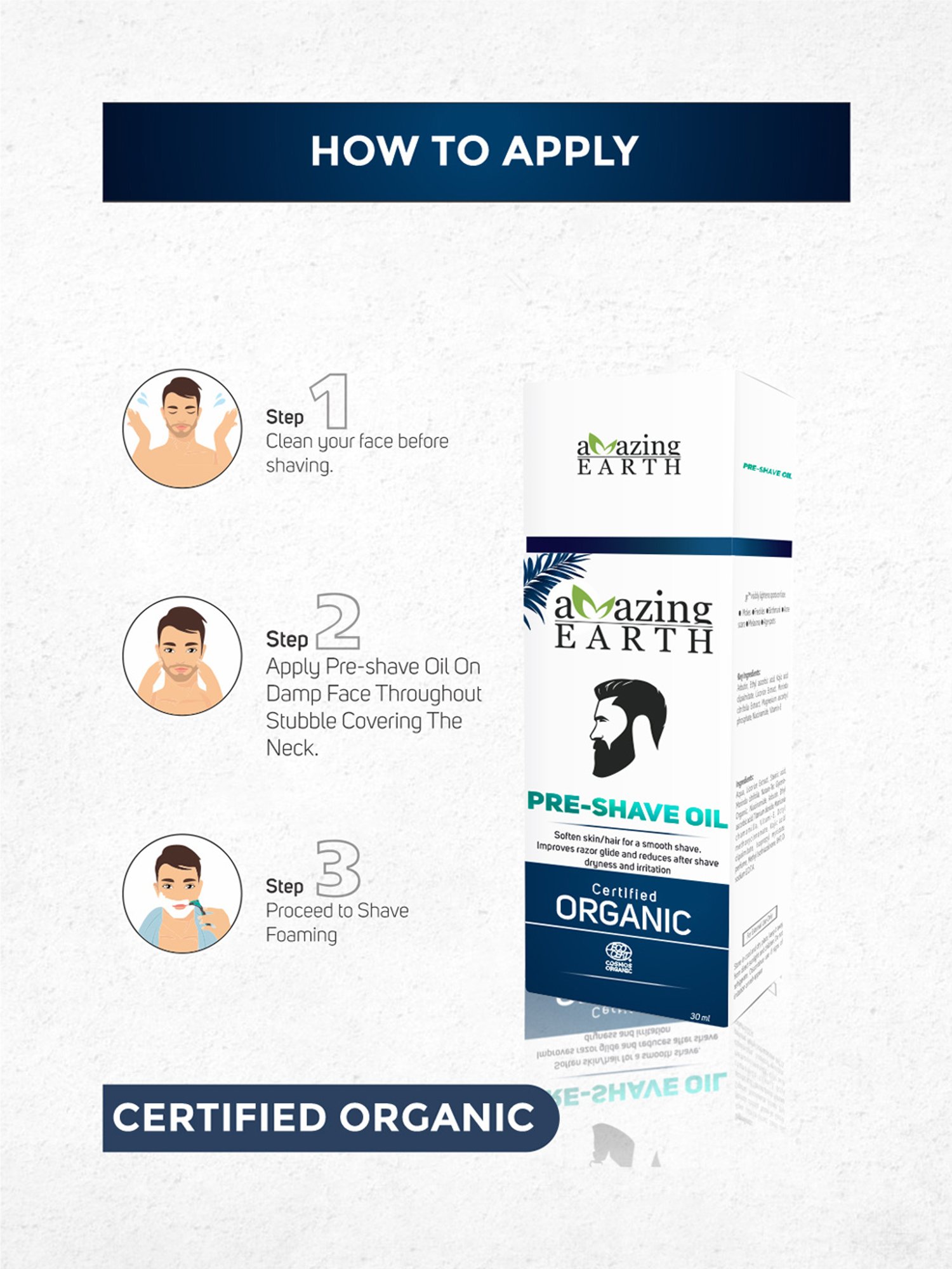 Earthraga Fresh & Moisturizing Mint Glacier After Shave Gel - 100 ml