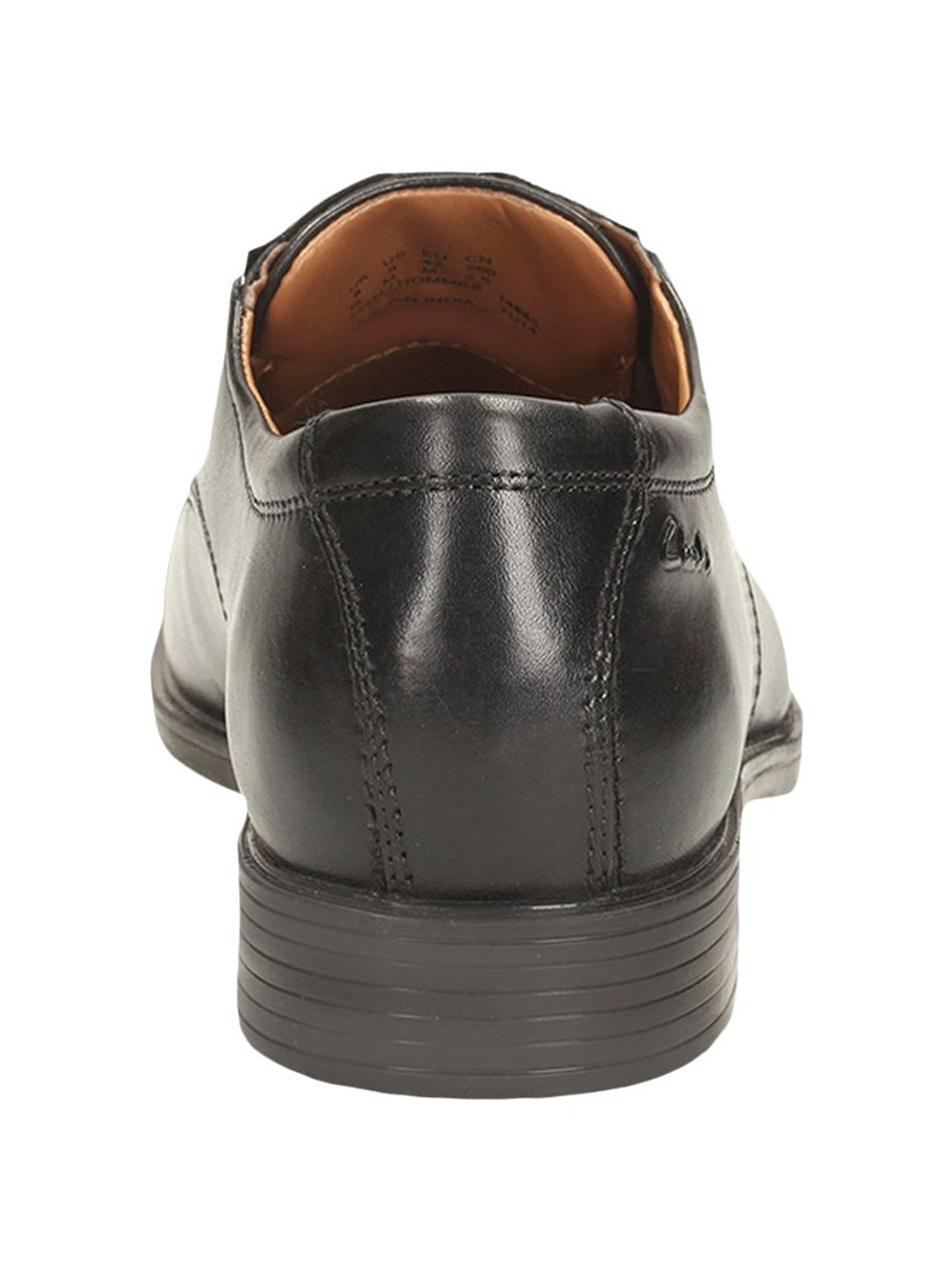 Clarks Men's Tilden Cap Black Derby Shoes