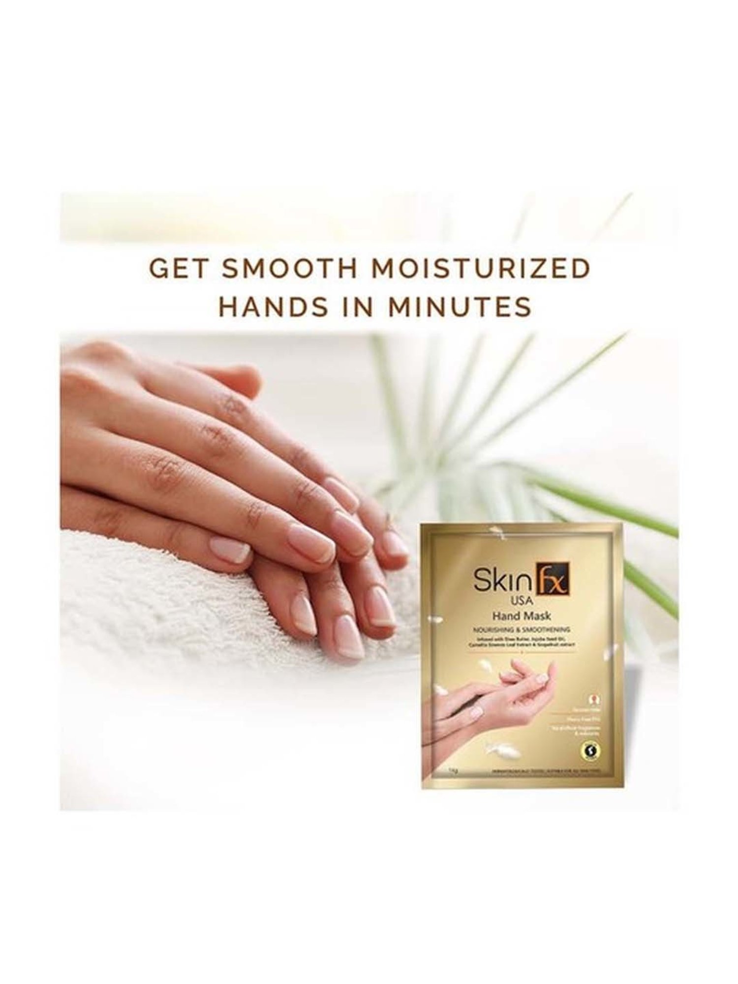 Skin Fx Nourishing Hand Mask & Purifying Men Facial Serum Mask - Pack of 2