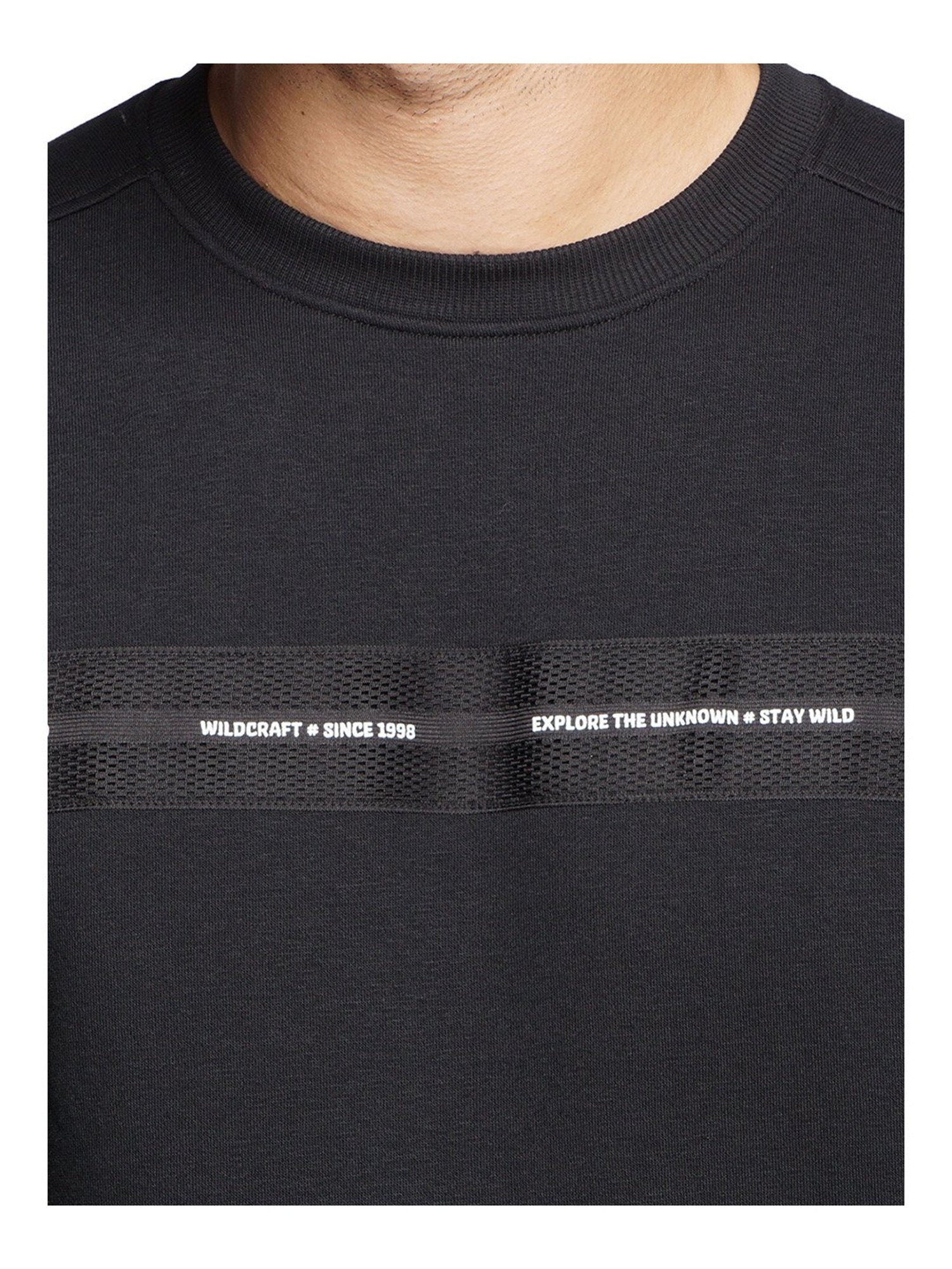 Wildcraft Black Round Neck Sweatshirt