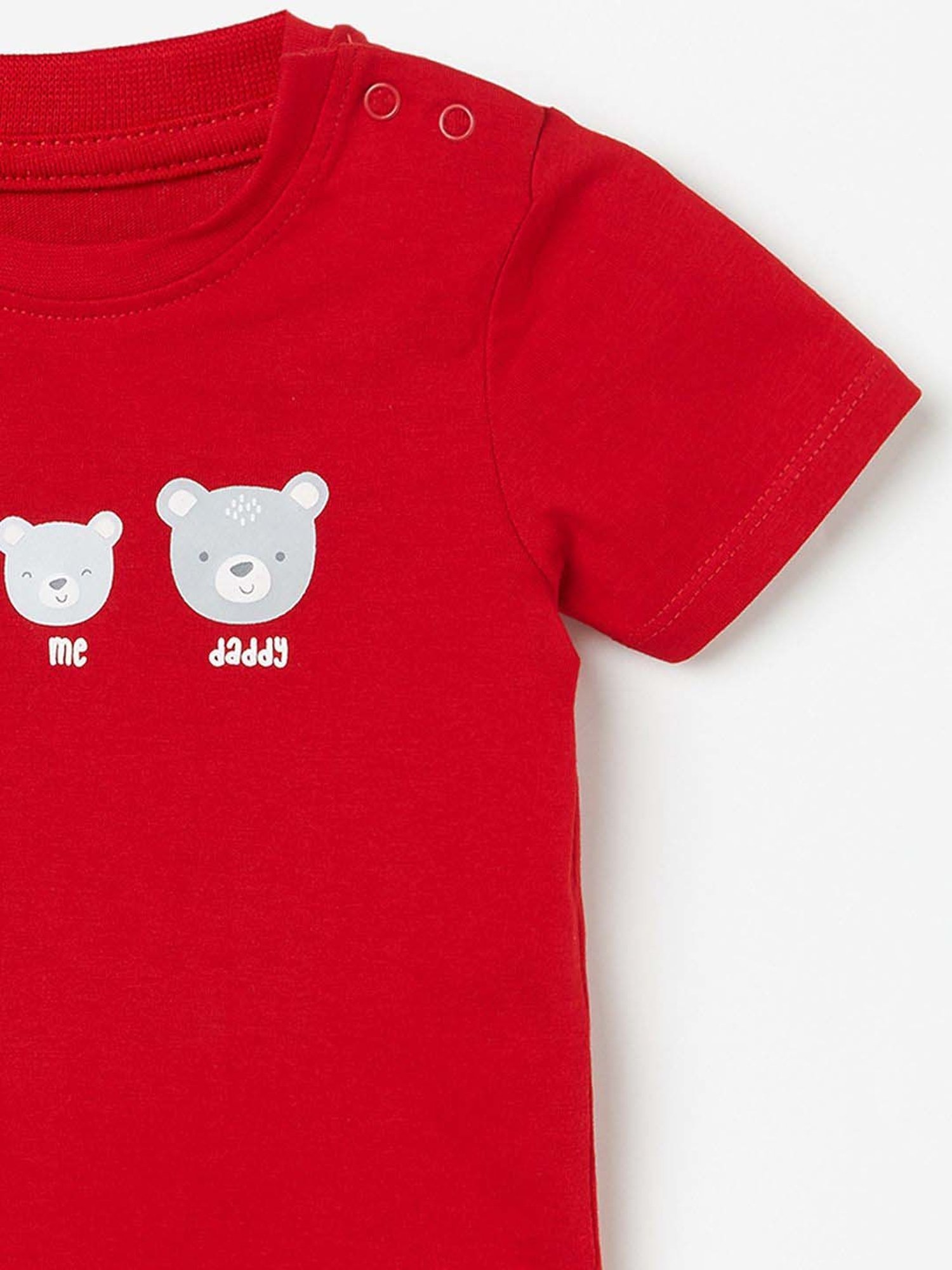 Juniors by Lifestyle Kids Red & Grey Cotton Tee