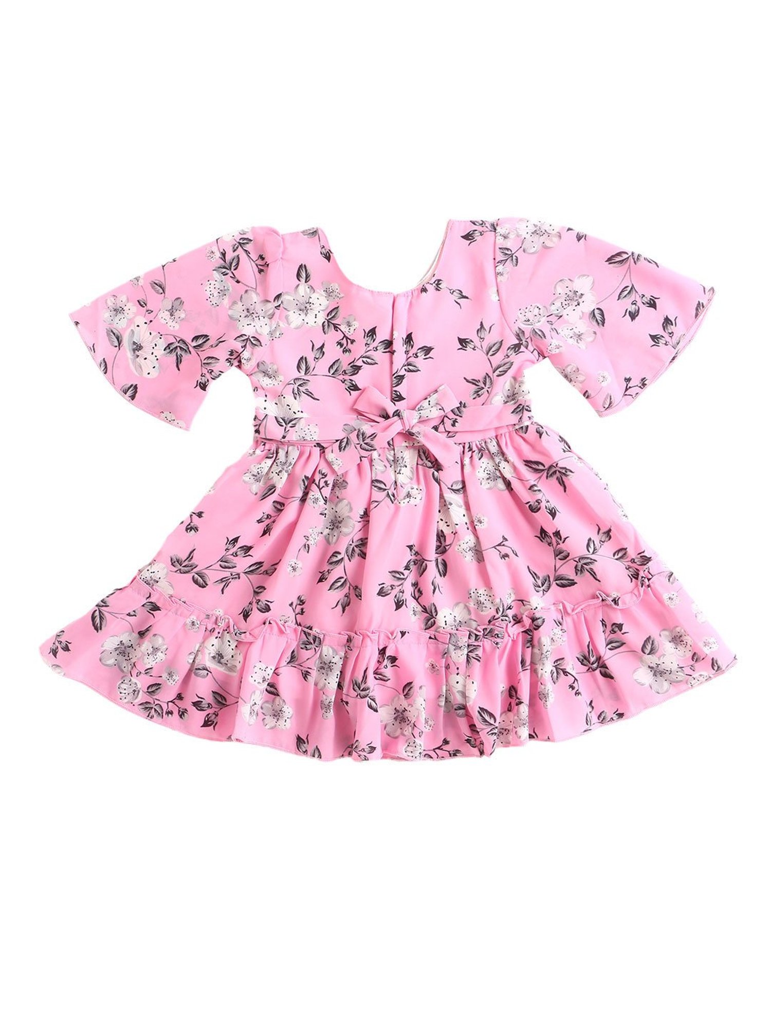 The Magic Wand Kids Pink Floral Print Dress
