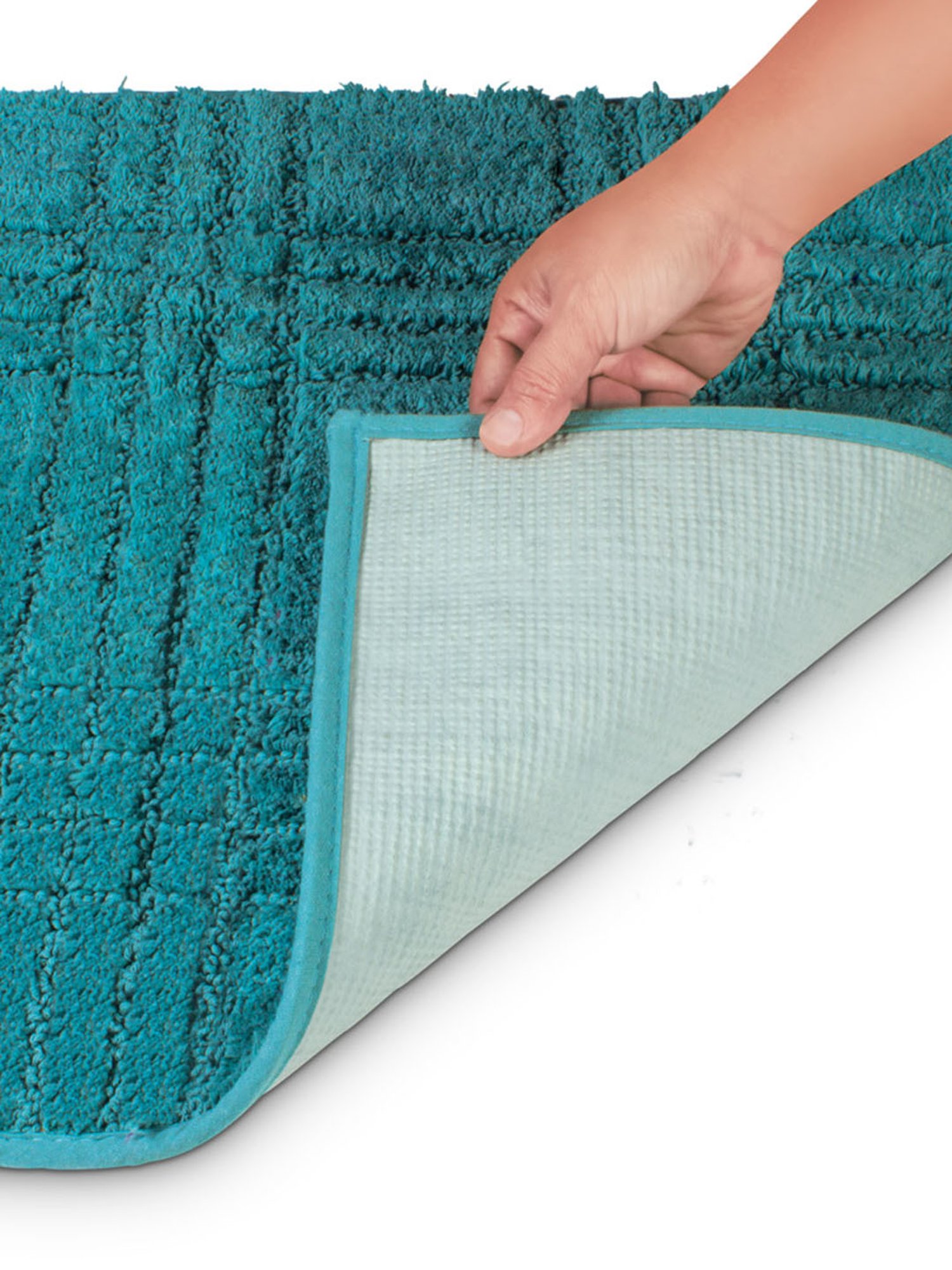 Freelance Green Cotton Set of 1 Bath Mats and Rugs