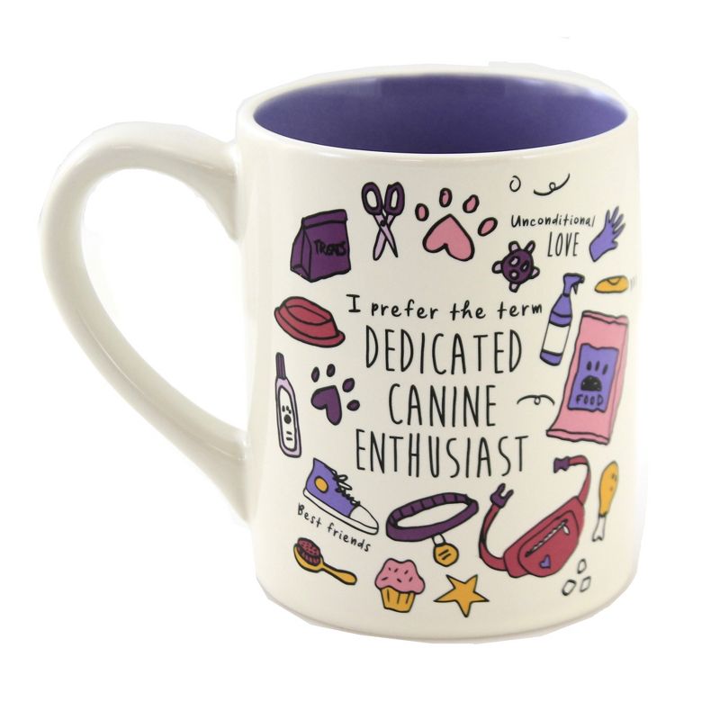 Tabletop 4.0" Crazy Dog Lady Mug Dedicated Canine Enesco  -  Drinkware