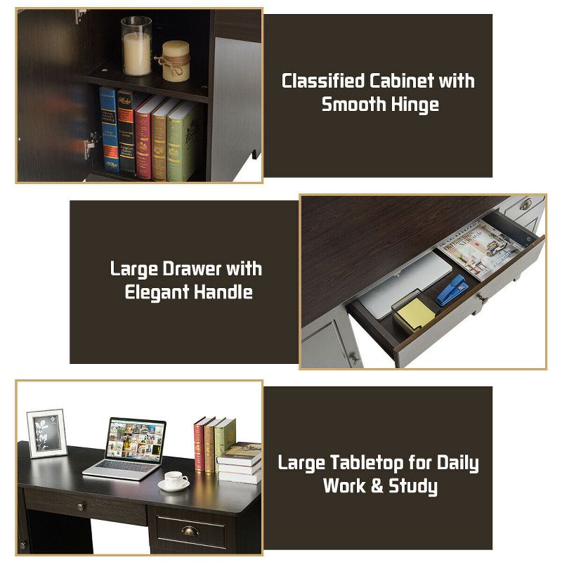 Oren Lacquer Desk White Safavieh - Safavieh