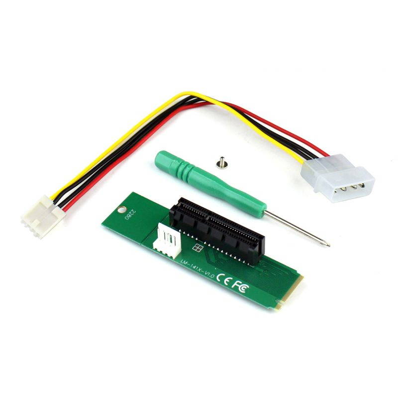 Q13025 WBTUO LM-141X-V1.0 Drive M.2 NGFF to PCI-E X4 Adapter Card for Desktop PC