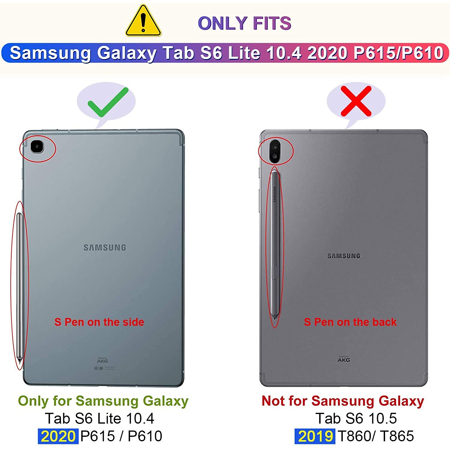 Galaxy Tab S6 Lite Case 10.4 Inch 2020 Model, Dteck Slim PU Leather Stand Folding Folio Shockproof Protective Tablet Case for Samsung Galaxy Tab S6 Lite 10.4 2020 SM-P610/P615 Tablet, Brown