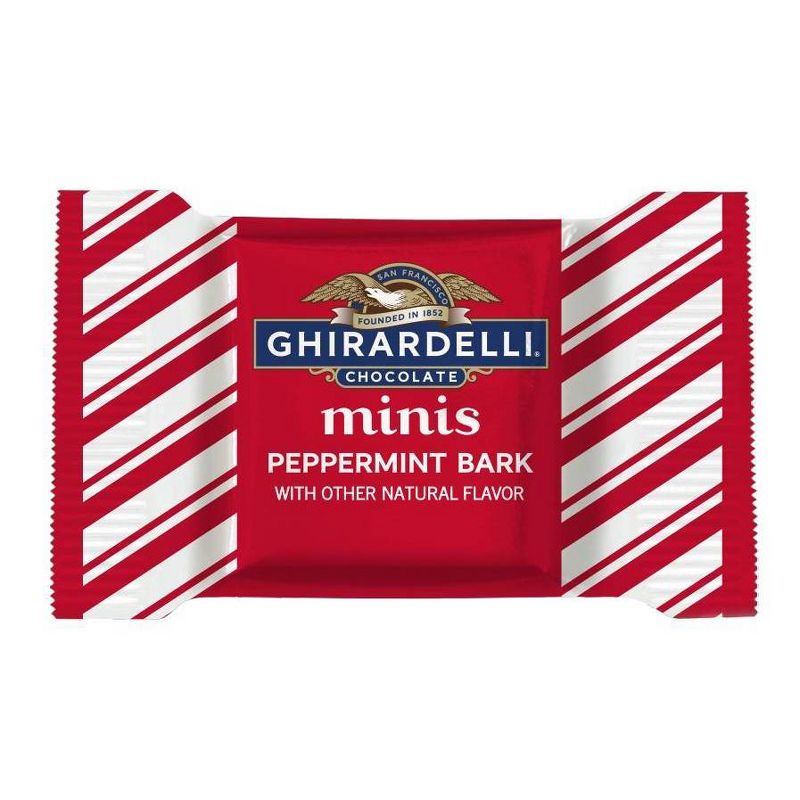 Ghirardelli Holiday Peppermint Bark Chocolate Minis - 4.3oz