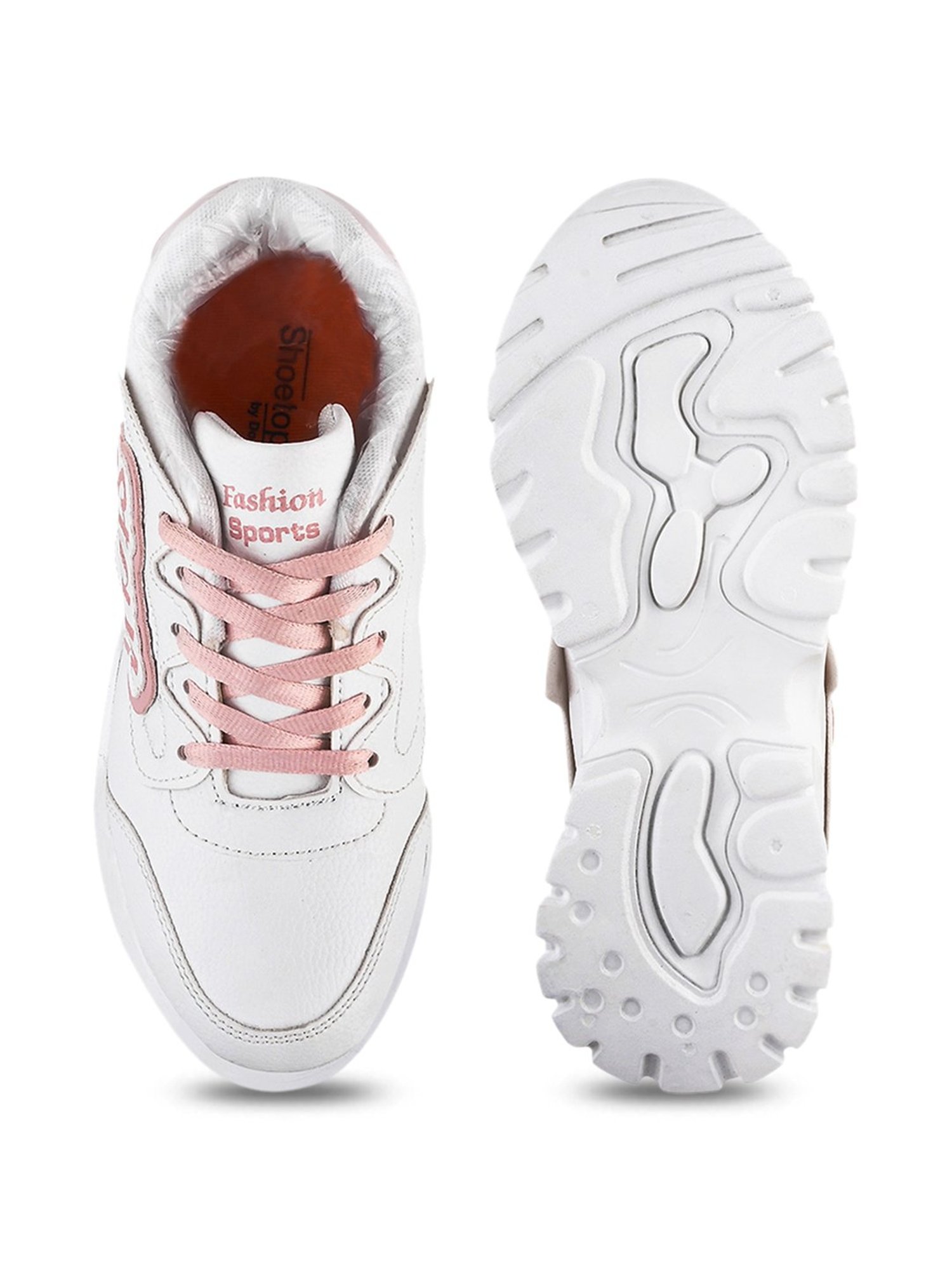 Shoetopia Women's Pink Casual Sneakers