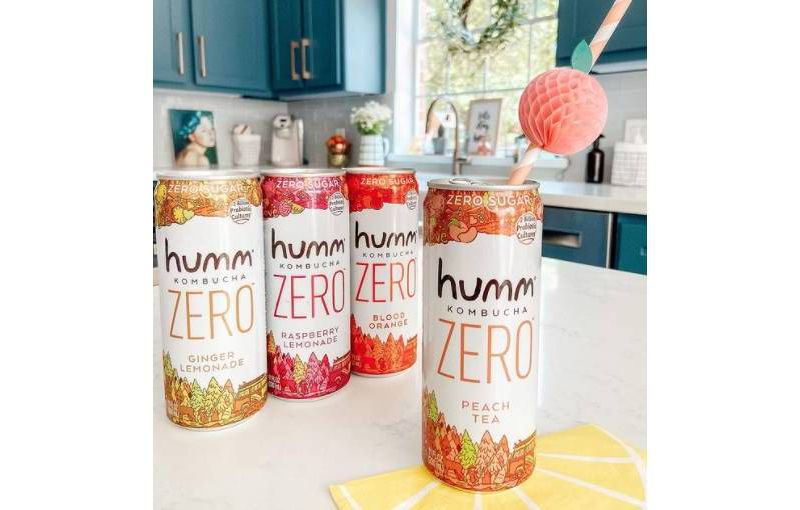 Humm Zero Sugar Peach Tea Kombucha - 11 fl oz