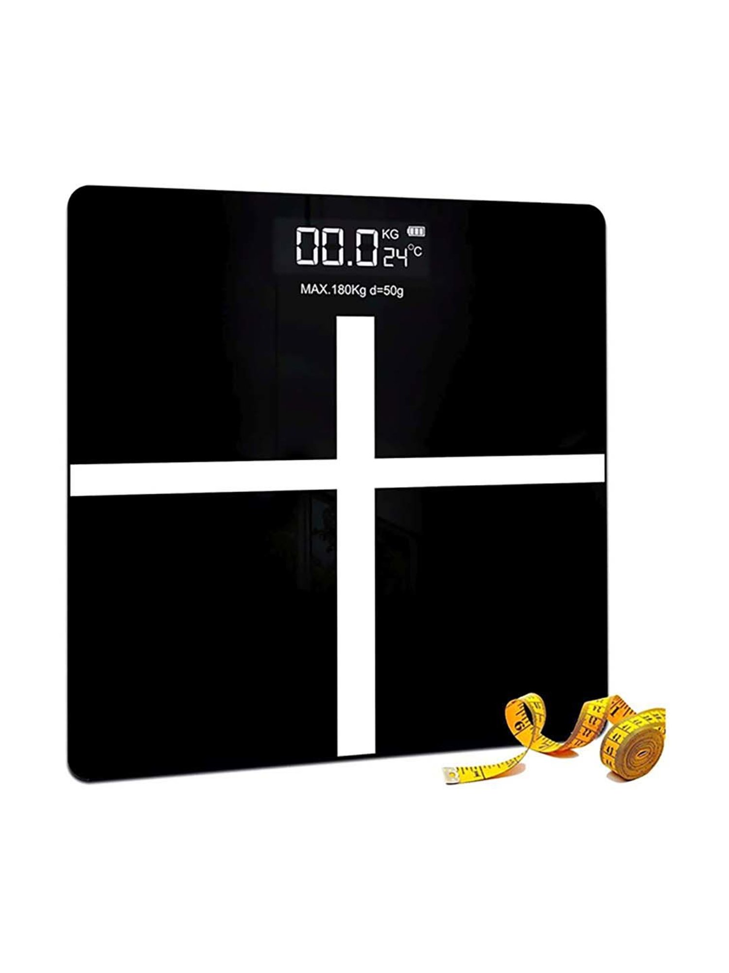 beatXP Black Plus Weight Machine with LCD Display (Black)