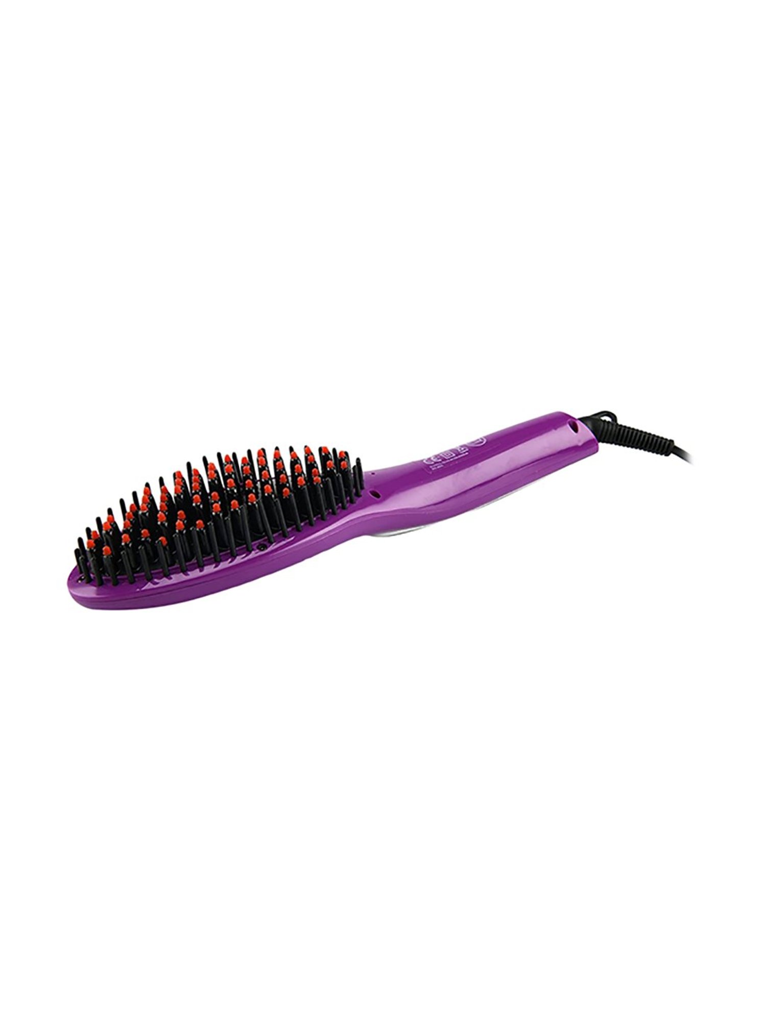 iGRiD IG-1099 Ionic Hair Straightener Brush with Ceramic Coating Plate (Purple)