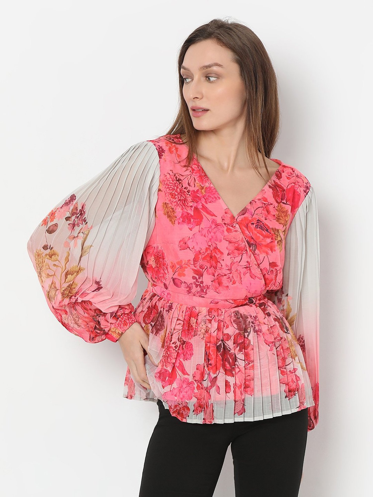 Vero Moda Pink Floral Print Top