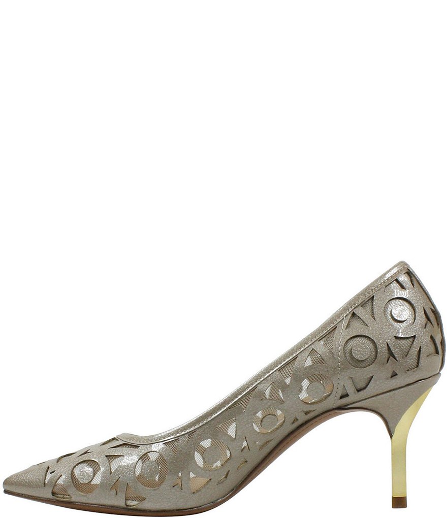 J. Renee Jameena Patent Laser Cut Pumps
