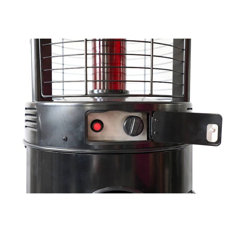Commercial Infrared Flame Glass Tube Outdoor Patio Heater Black - AZ Patio Heaters