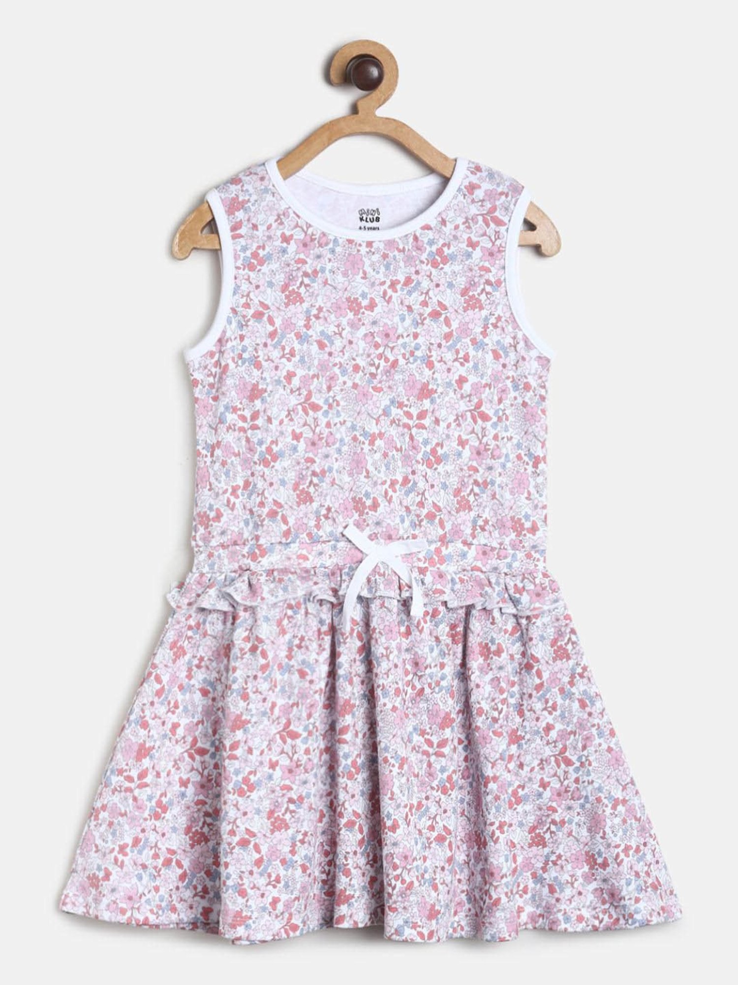 MINIKLUB Kids White Floral Print Dress