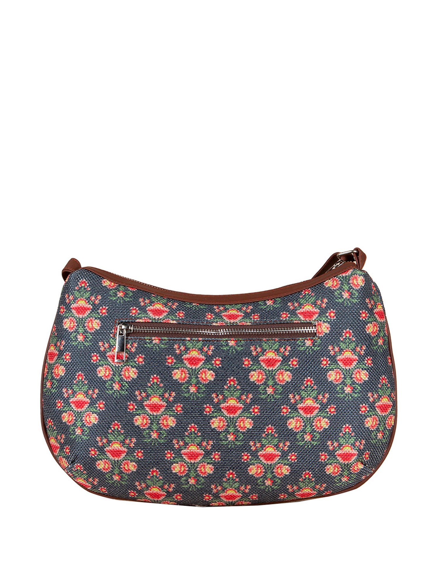 ZOUK Blue Printed Medium Sling Handbag