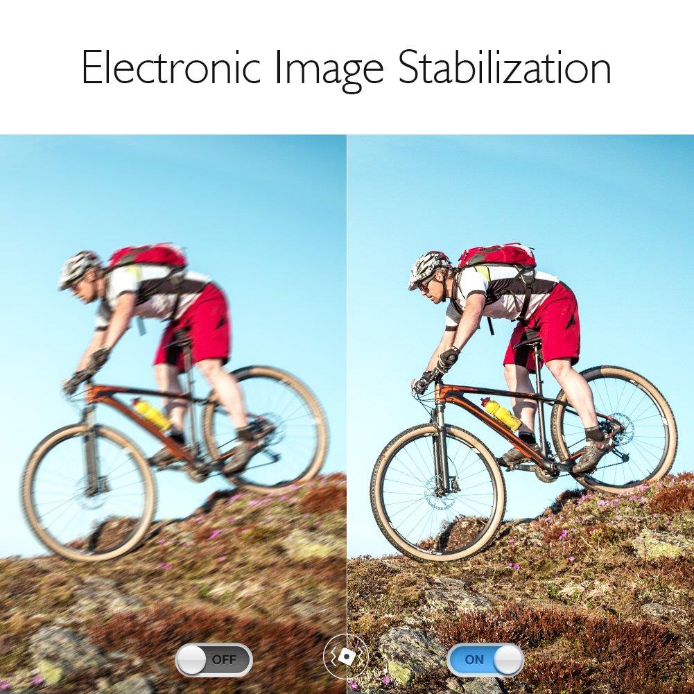 akaso v50 pro native 4k/30fps 20mp wifi action camera with eis touch screen adjustable view angle 30m waterproof camera support