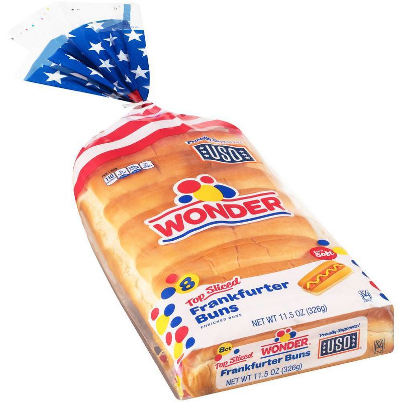Wonder New England Style Frankfurter Buns- 11.5oz/8ct