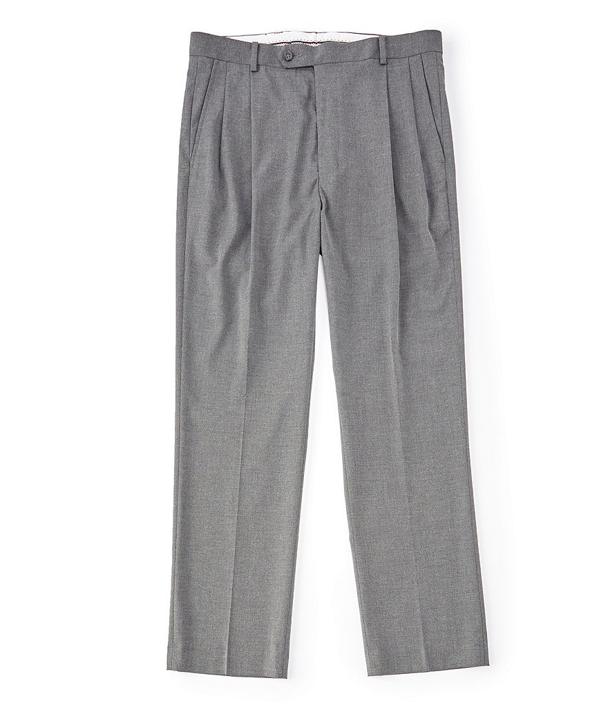 Daniel Cremieux Signature Solid Pleated Dress Pants