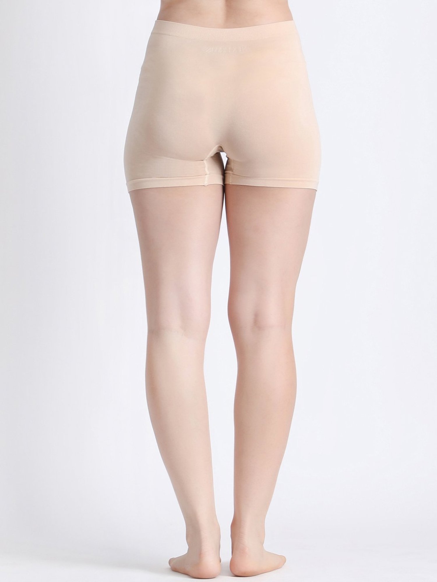 NEXT2SKIN Beige Plain Shapewear Shorts