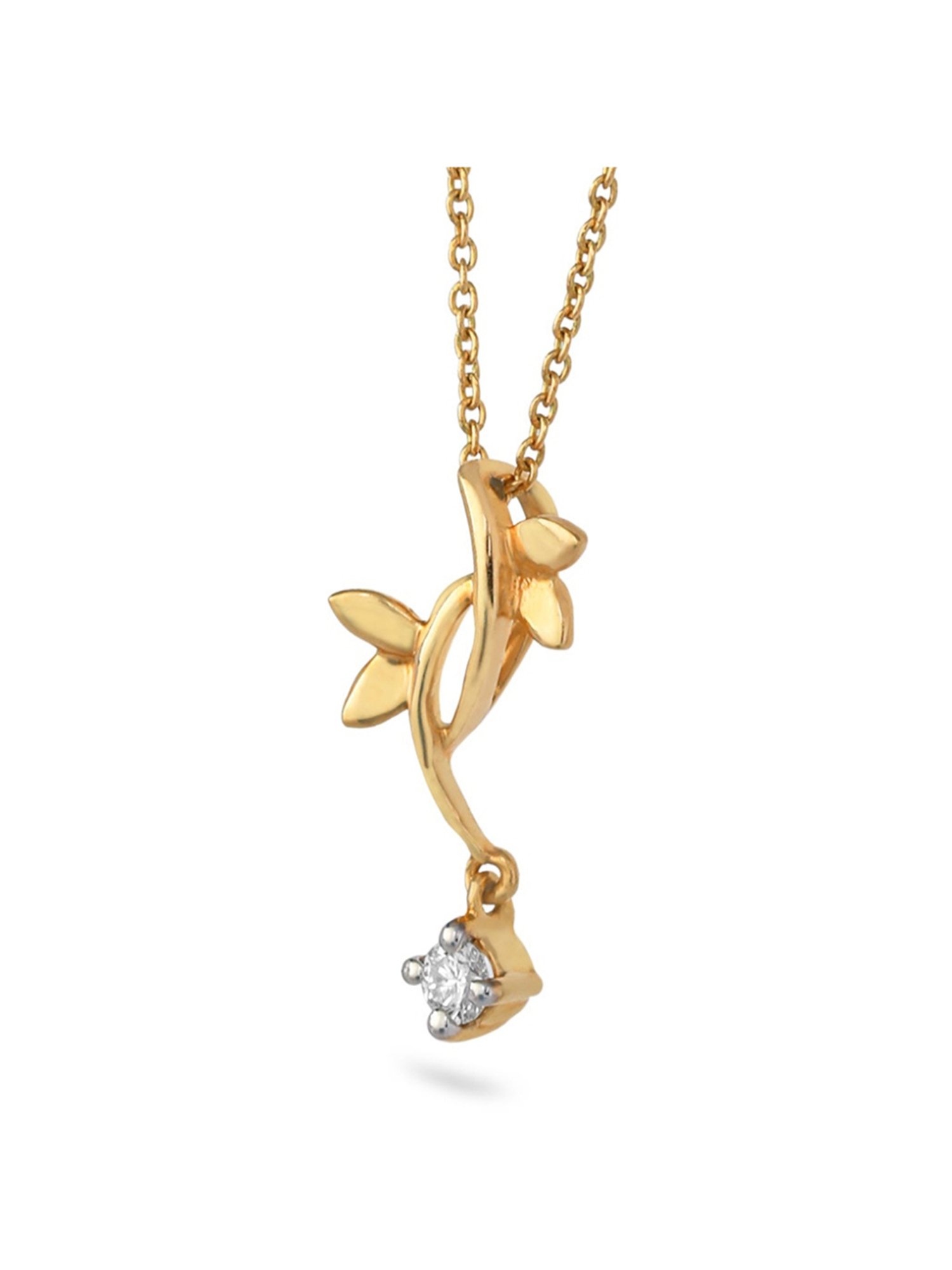 Joyalukkas 18k Gold & Diamond Pendant with Chain