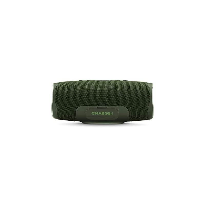 Charge 4 Portable Waterproof Wireless Bluetooth Speaker Bundle with divvi! Charge 4 Protective Hardshell Case - Green