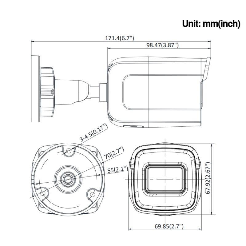 Hikvision Original DS-2CD2085G1-I Powered by Darkfighter 8MP 20fps Bullet Network CCTV IP Camera H.265+ POE WDR SD Card Slot OEM