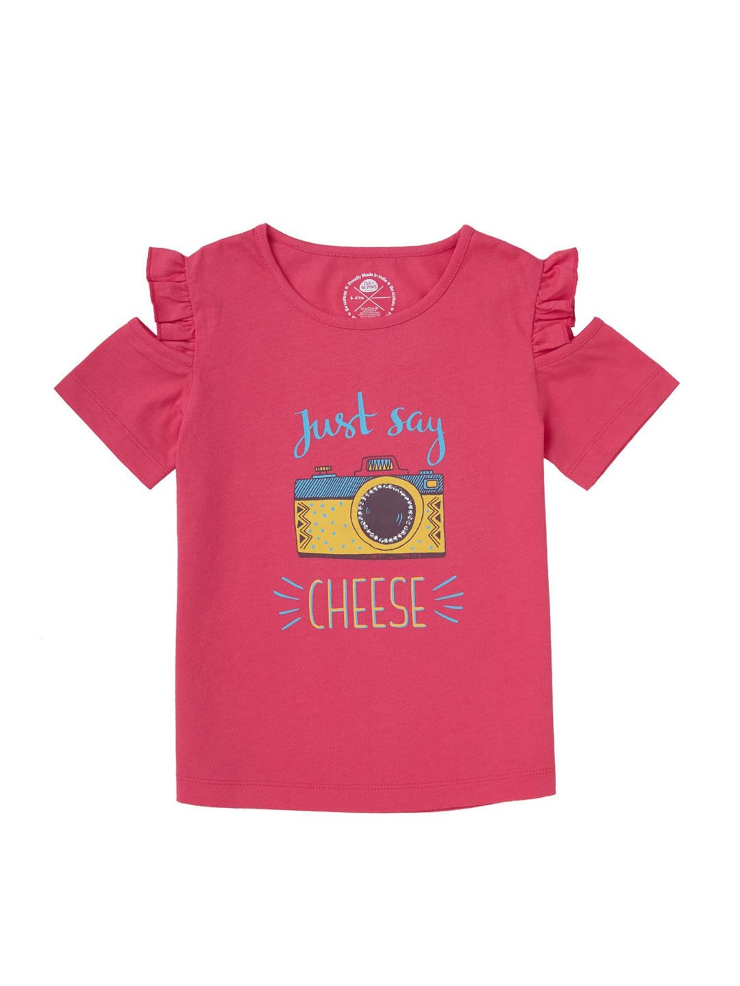 Cub McPaws Kids Pink Printed  Top