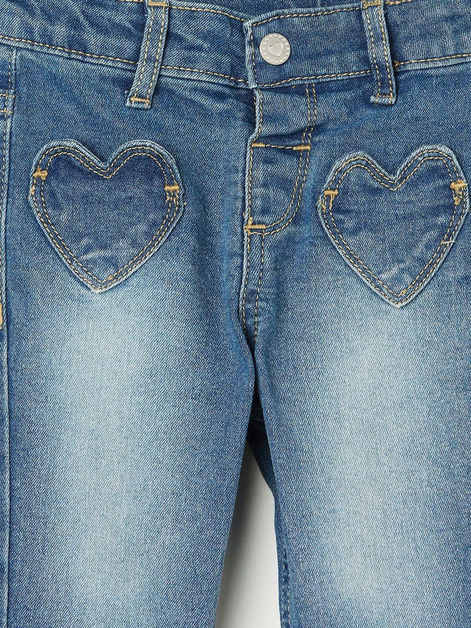 Juniors by Lifestyle Blue Cotton Printed Jeans