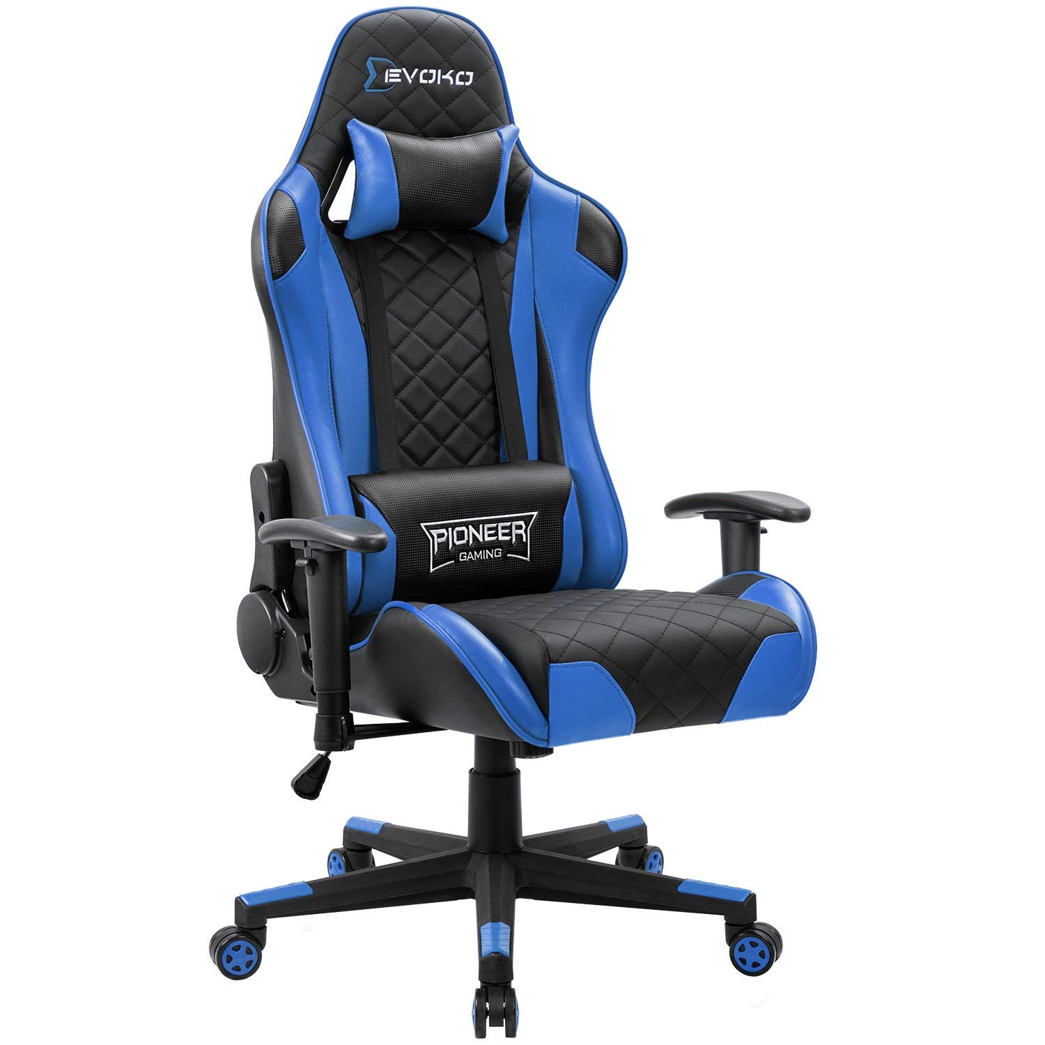 Gaming Chair, Racing Style Computer Desk Chair Padded Armrests Ergonomic Lumbar Support Adjustable Height