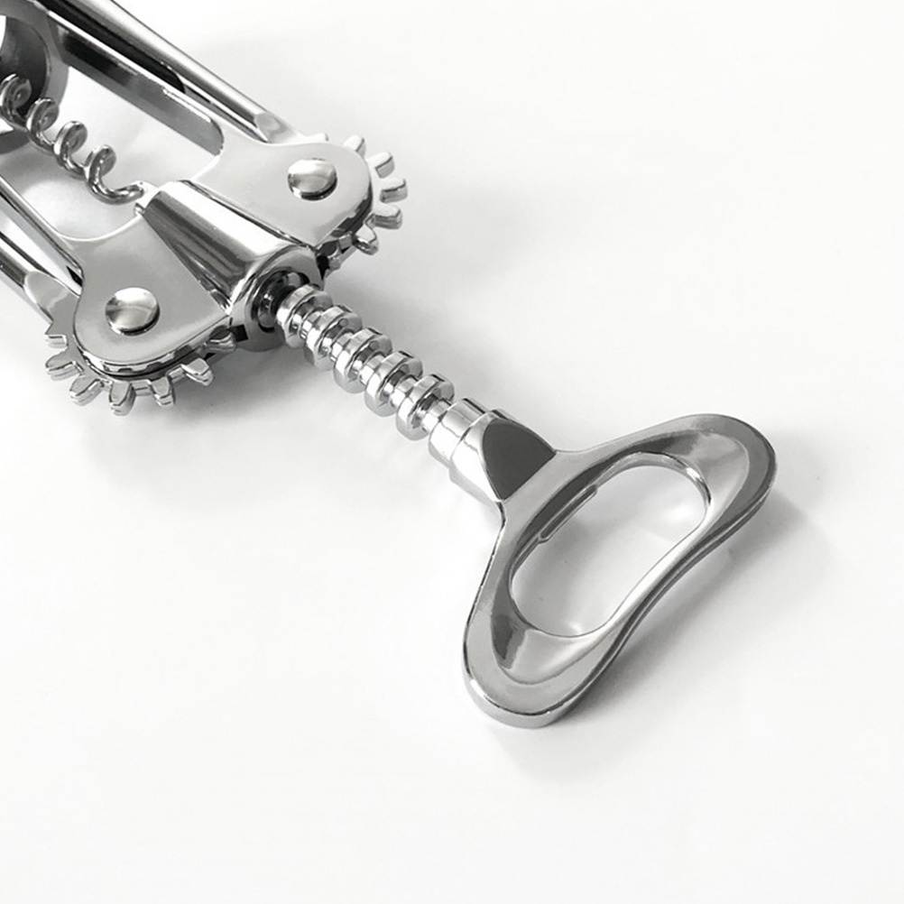 Stylish Wine Bottle Opener Beer Bottle Opening Tool Multifunctional Party Favor Gift Cap Opener (Silver)