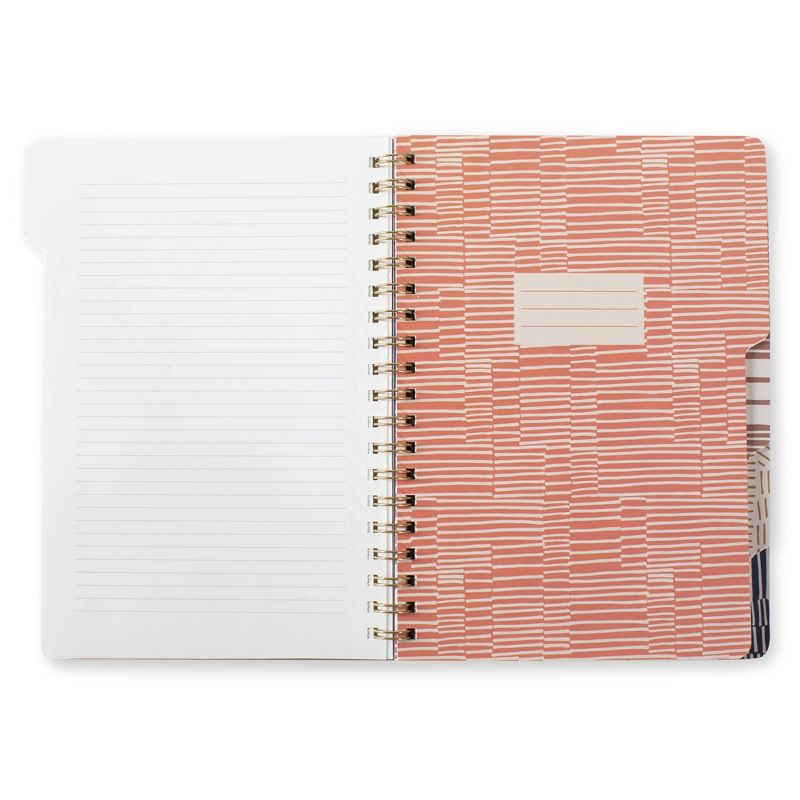 Spiral Notebook 5 Subject College Ruled Lines - Fringe