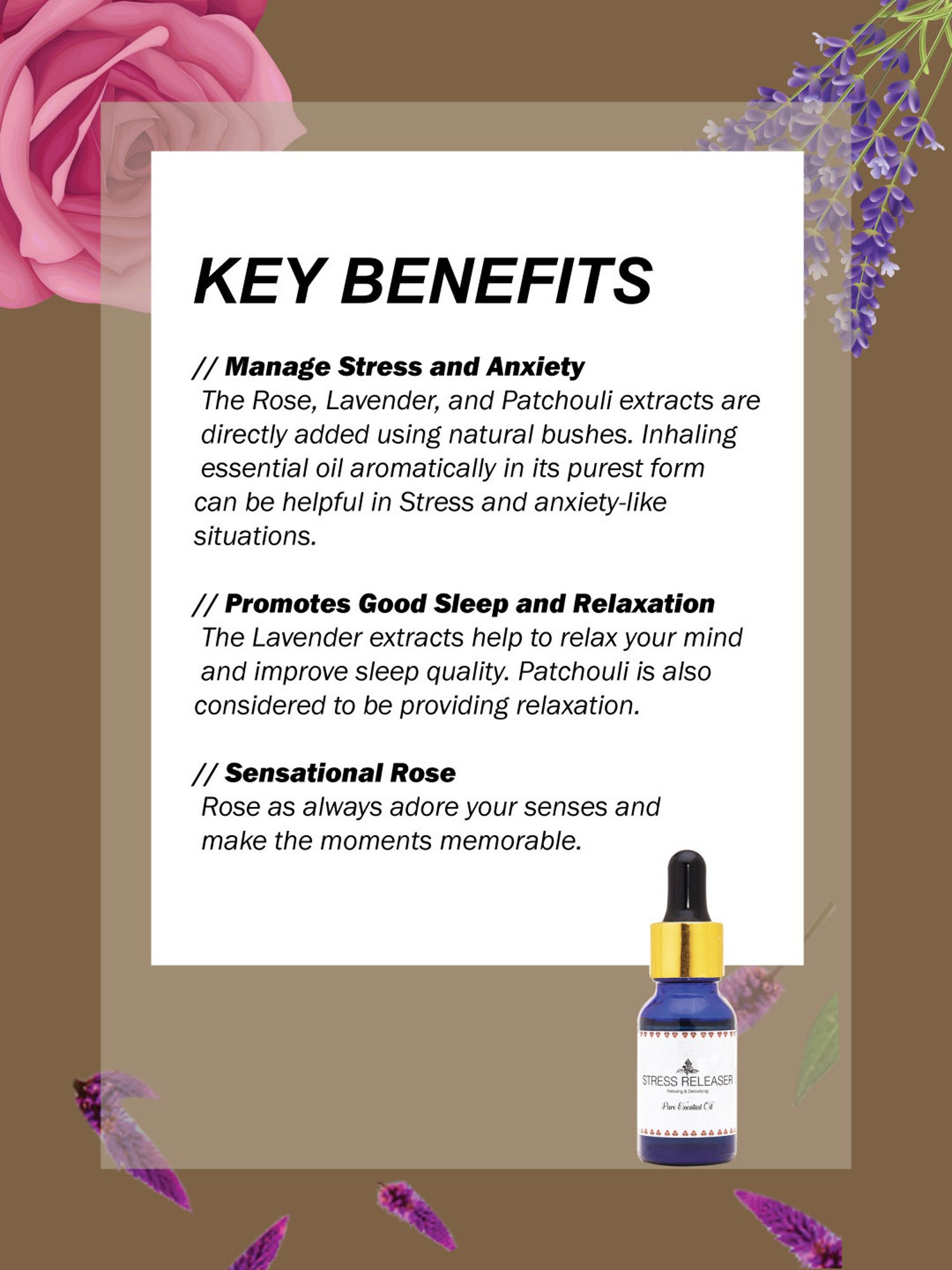 Holistic Healings By Shaveta Stress Releaser Essential Oil - 15 ml