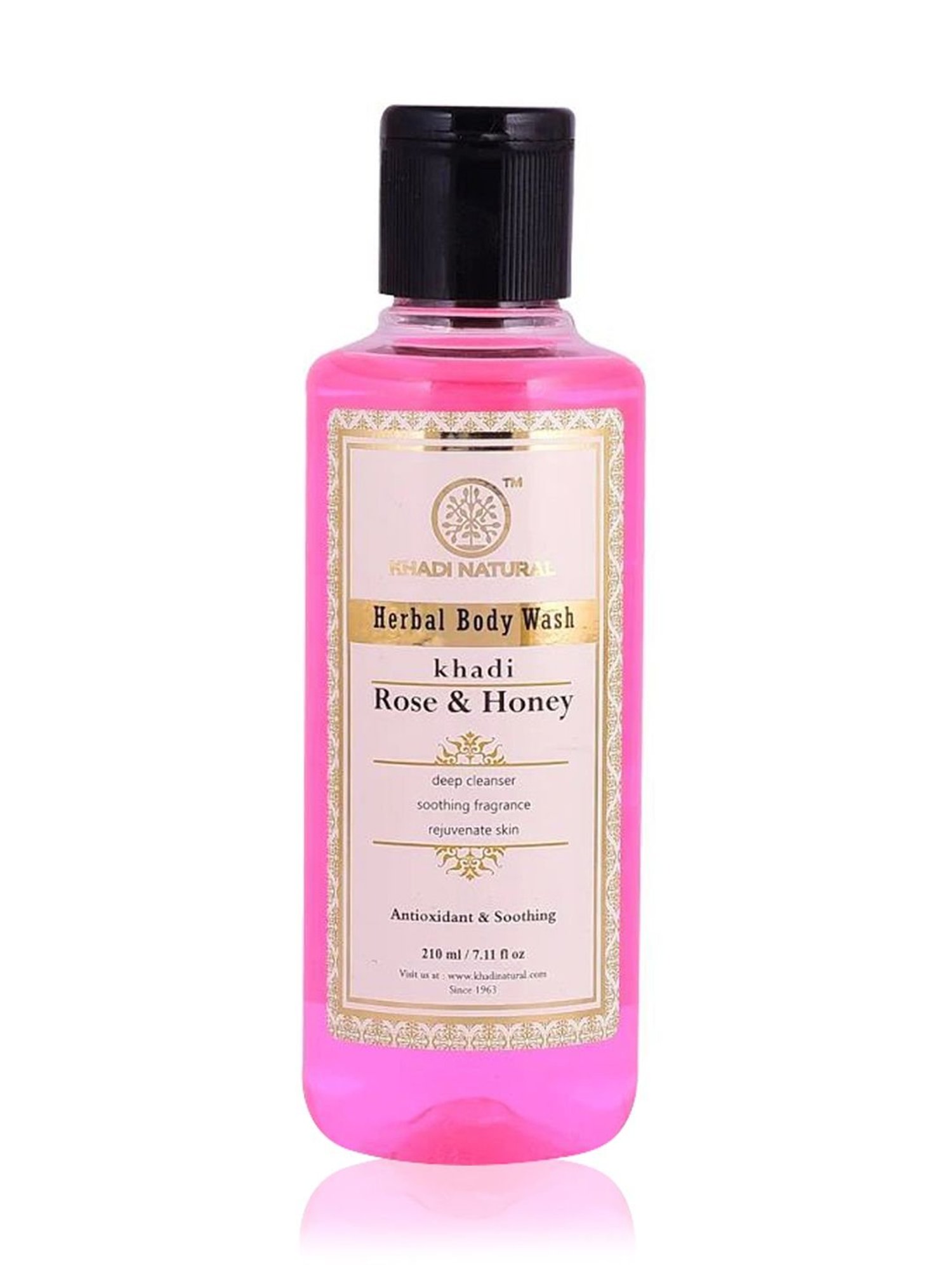 Khadi Natural Rose & Honey Body Wash Pack of 2 - 420 ml