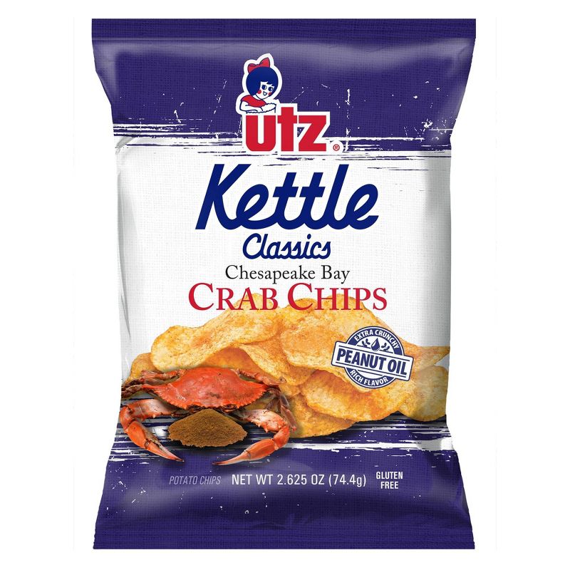 Utz Kettle Classics Chesapeake Bay Crab Flavored Chips - 2.875oz