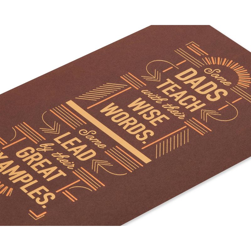 Father's Day Greeting Card Lettering 'Some Dads Teach'