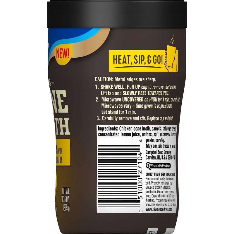 Swanson Sipping Bone Broth Chicken with Lemon & Rosemary - 10.5oz