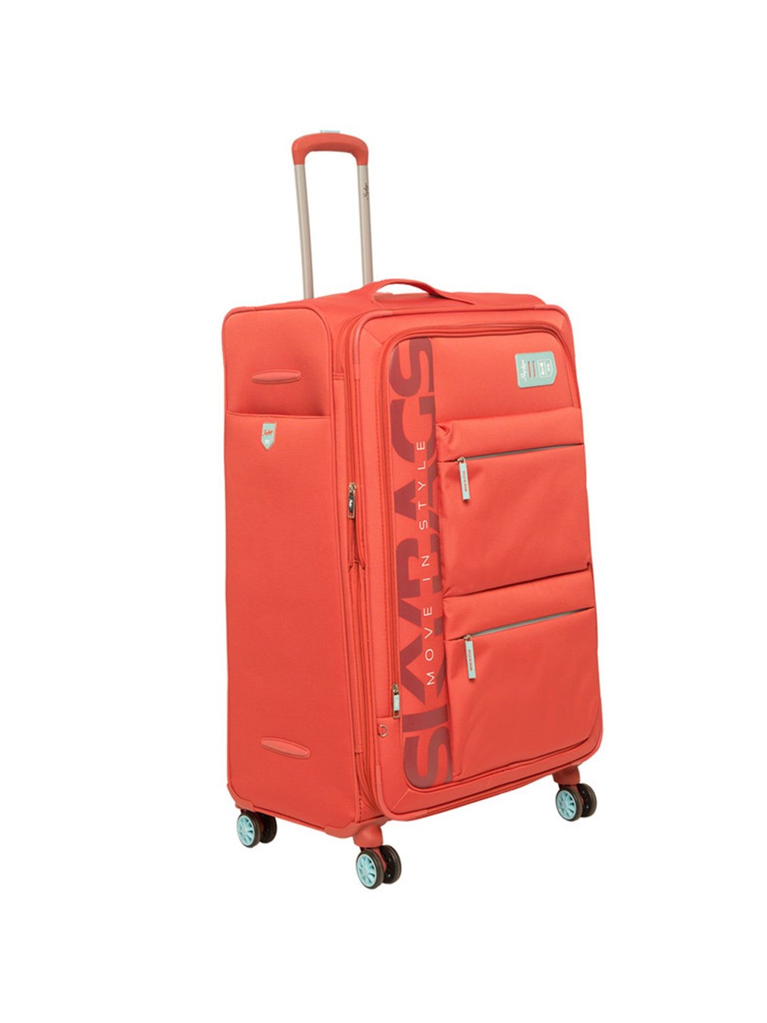 Skybags Vanguard Orange 4 Wheel Large Soft Cabin Trolley - 51 Inch