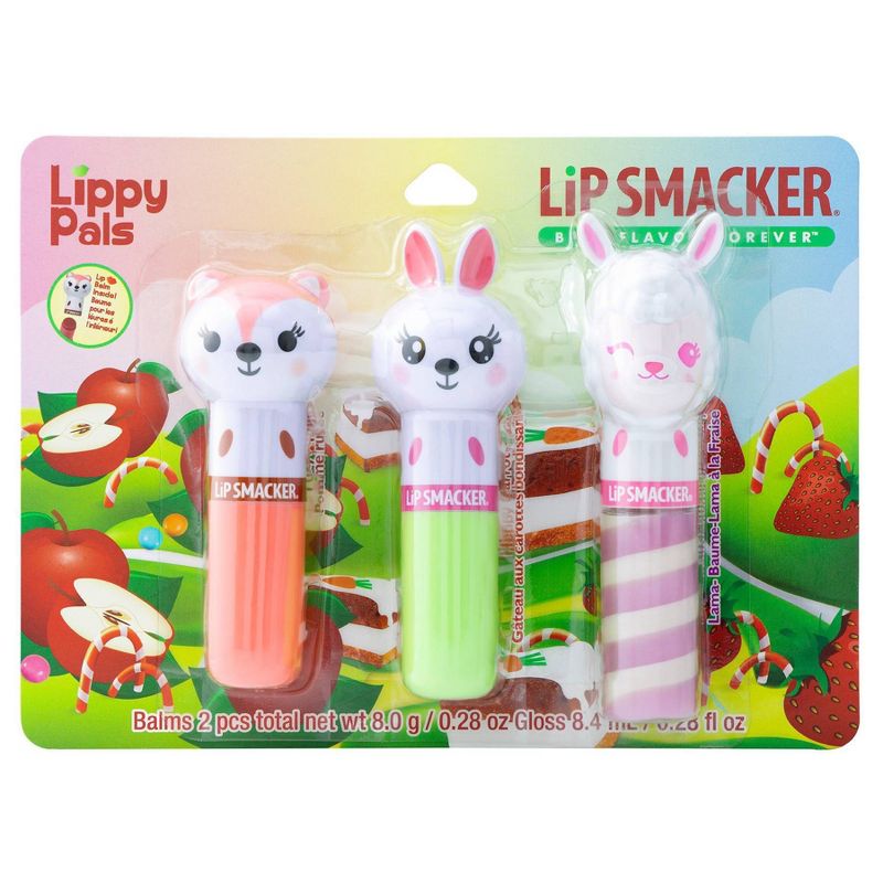 Lip Smacker Lippy Pal Lip Balm – Fox/Bunny/Llama – 3pk