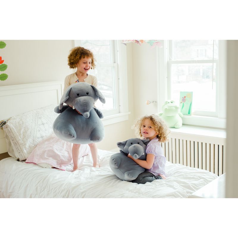 Animal Adventure Squeeze with Love Jumbo Stud Muffin Elephant 20.5" seated Stuffed Animal