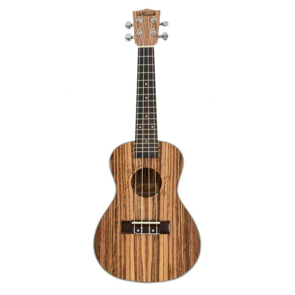 New 23" MUH-506 Exquisite Zebra Wood Concert Ukulele Musical Instrument Guitar