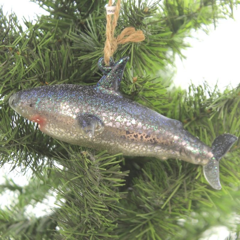 Holiday Ornaments 2.5" Deep Sea Shark Sea Fish Fins  -  Tree Ornaments