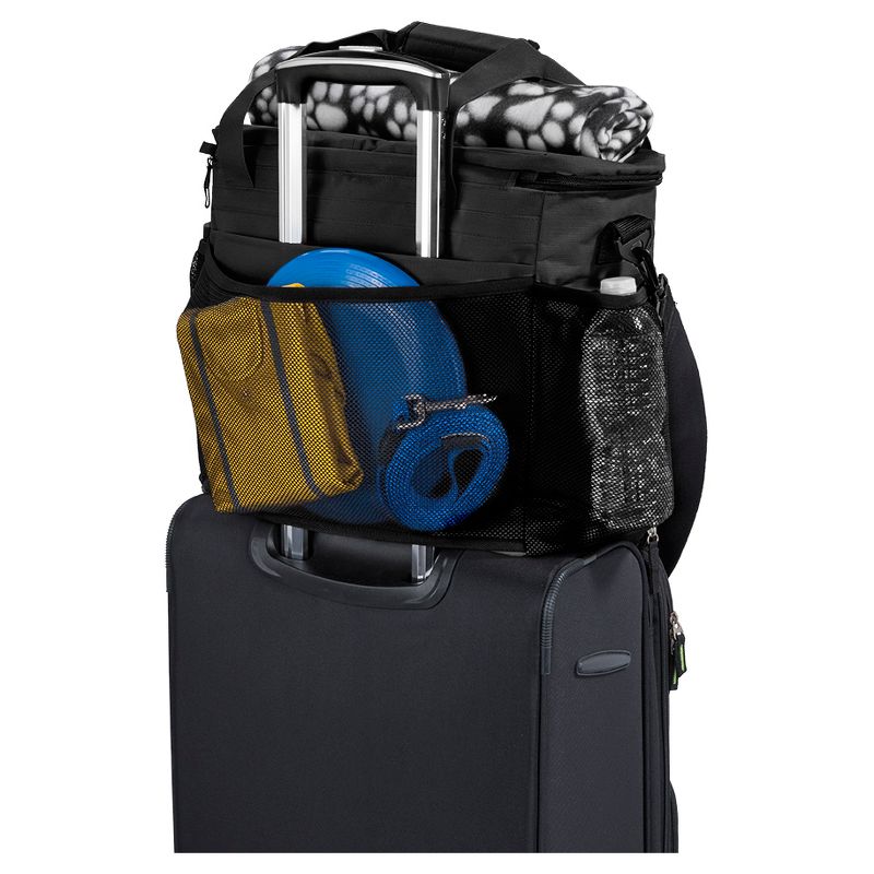 Overland Dog Gear Travel Bag - Week Away Bag for Medium & Large Dogs with 2 Food Carriers, Placemat & 2 Bowls