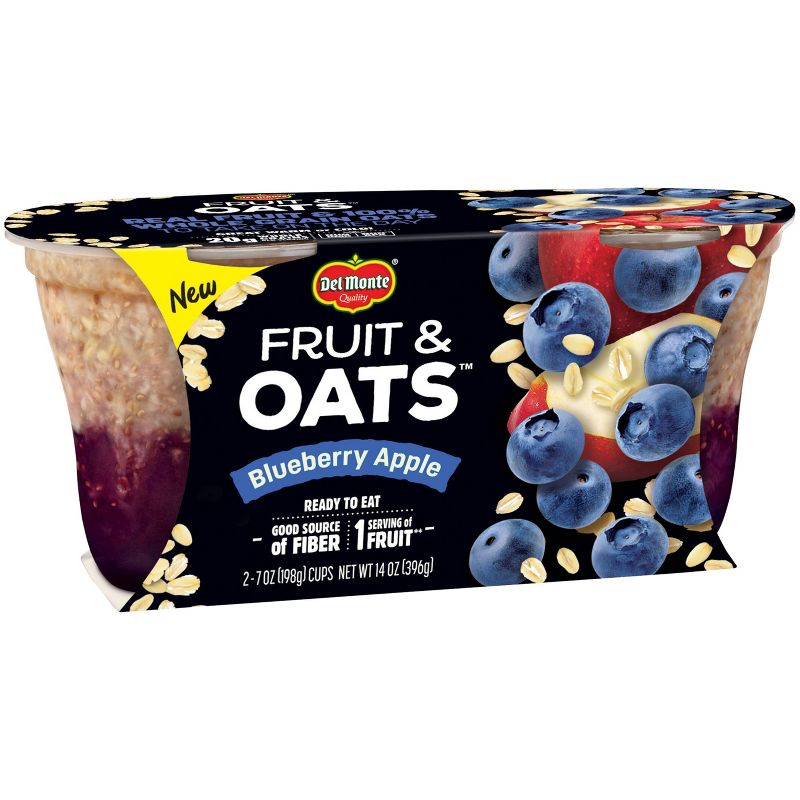 Del Monte Blueberry Apple Fruit & Oats Fruit Cups - 2ct