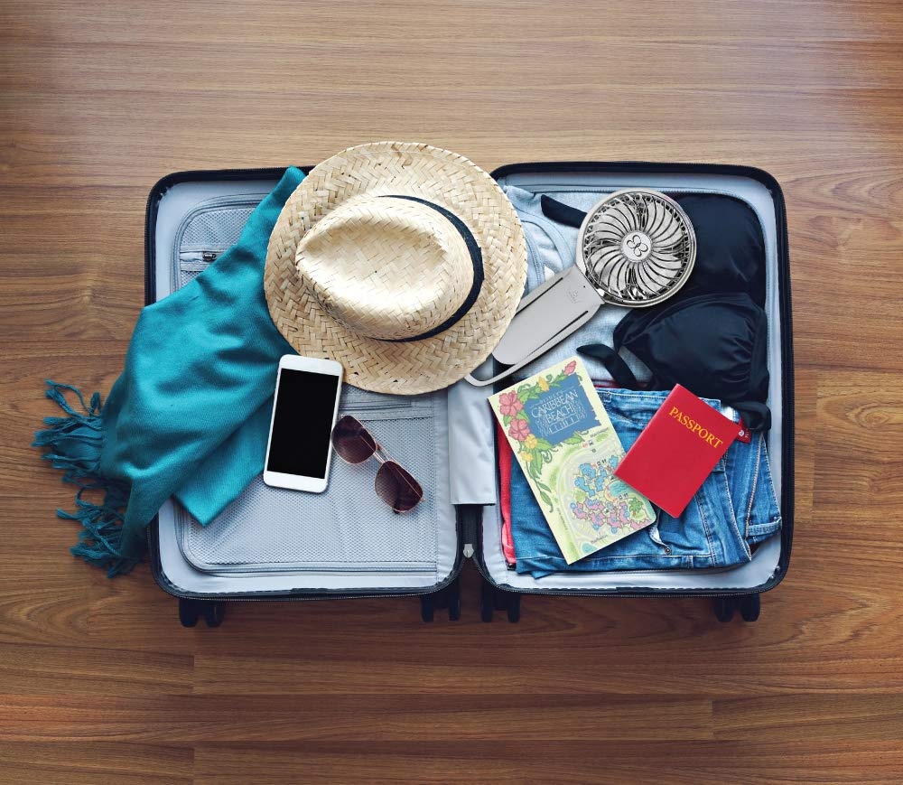 Buggygear 3 Speed USB Rechargeable Turbo Fan, Gray/Chrome