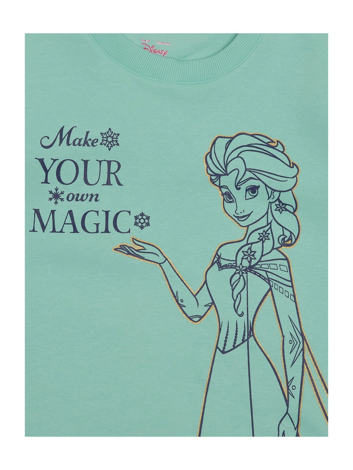 Bodycare Girls Green Printed Full Sleeves Sweatshirt