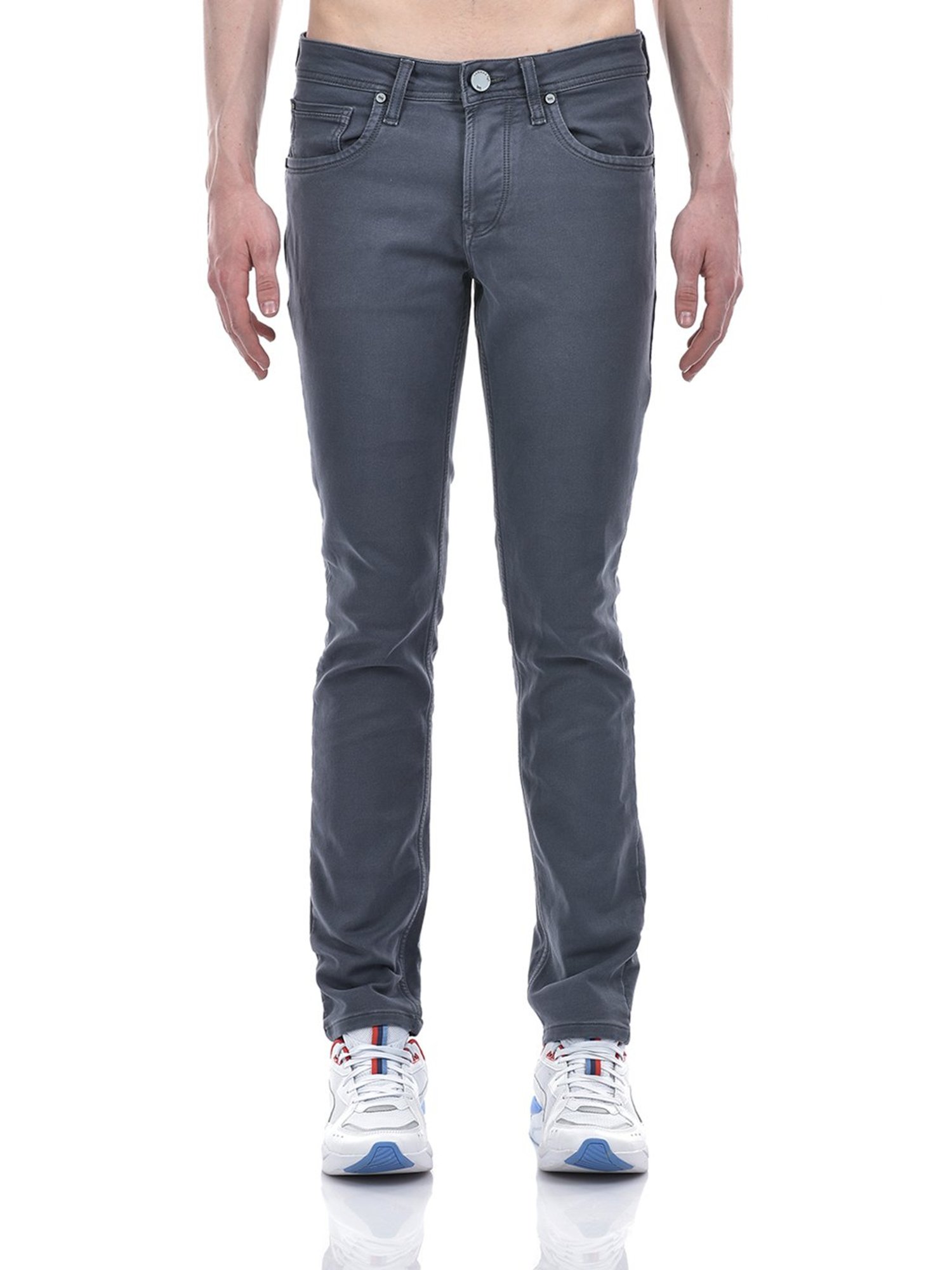 Lawman Pg3 Grey Slim Fit Lightly Washed Jeans